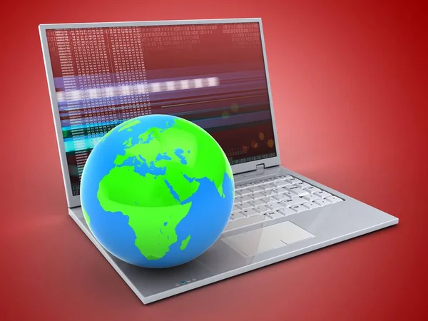  dizüstü bilgisayar arka plan üzerinde gösterimi