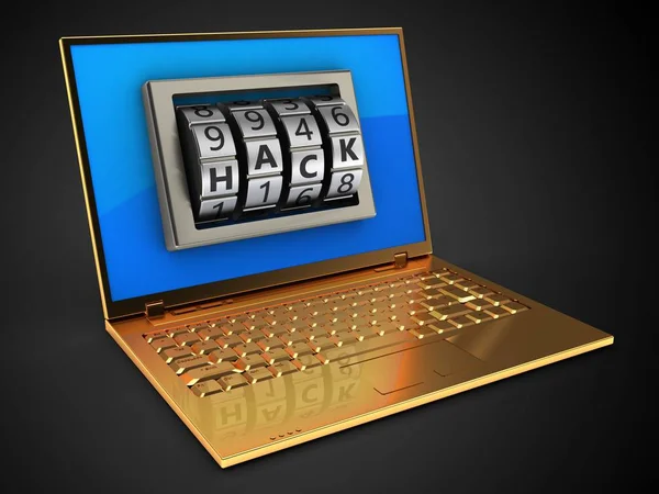  Altın bilgisayar çizimi