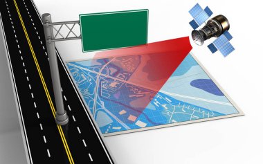 mavi harita gösterimi