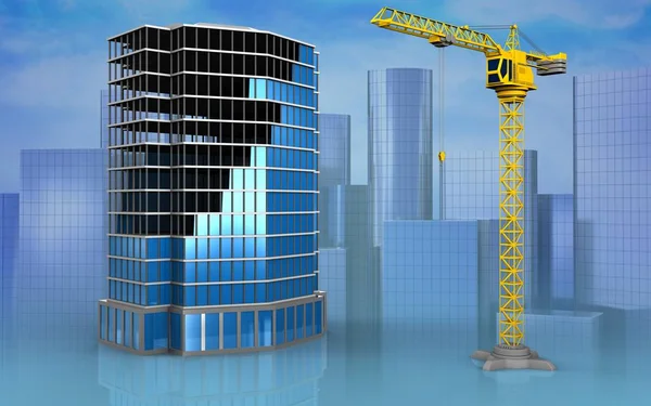 Office building construction — Stock Photo, Image