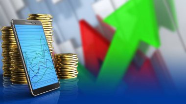 sikke üzerinde oklar grafik arka planı