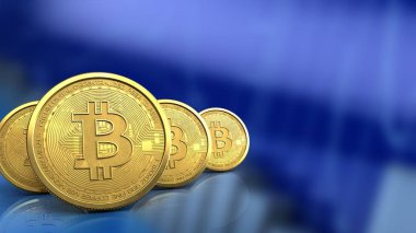 bitcoin arka plan üzerinde gösterimi