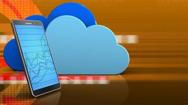 bulutlar üzerinde arka plan resmi