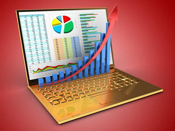 Altın bilgisayar çizimi 