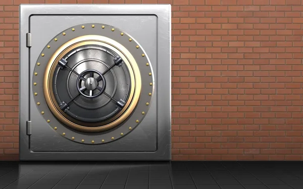 Illustration of metal safe — Stock Photo, Image