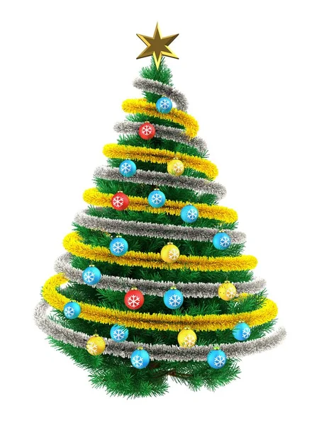 Illustration of Christmas tree — Stock Photo, Image