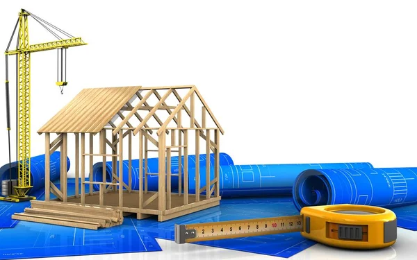 çerçeve ev çizimi