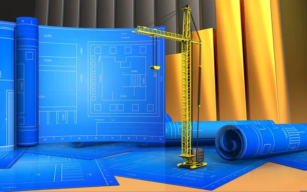 Rulo çizim ile vinç 