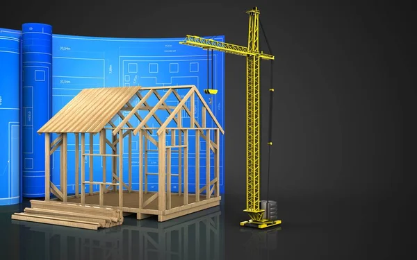 çerçeve ev çizimi