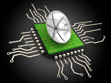 bilgisayar arka plan üzerinde gösterimi