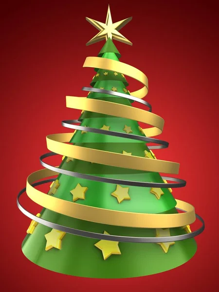 Illustration of Christmas tree — Stock Photo, Image