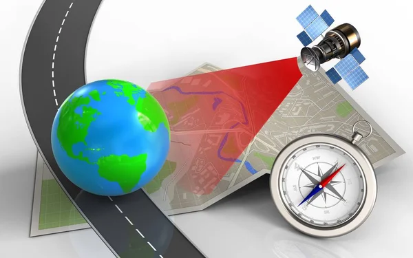  Dünya kağıdına harita illüstrasyon