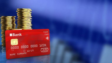 sikke üzerinde mavi grafik arka planı