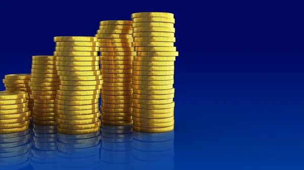 Illustration of coins stack — Stock Photo, Image