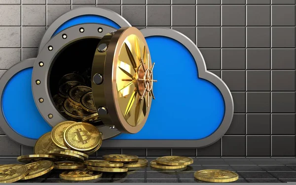bulut bitcoins ile gösteren resim
