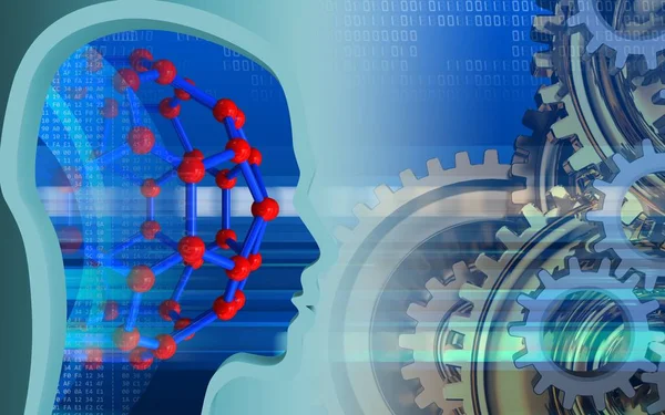 Moleküler yapısının resmini