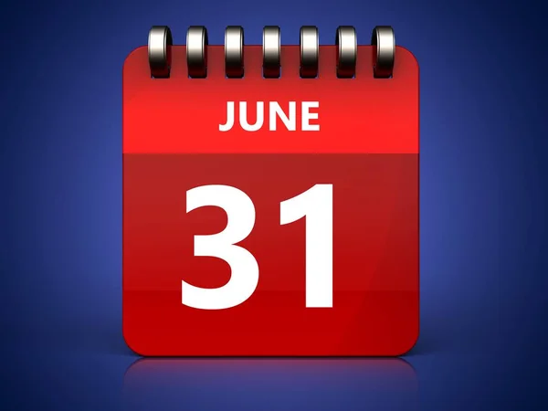 Illustration of  1 june calendar — Stock Photo, Image