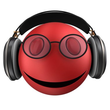  Kırmızı ifade gülümseme