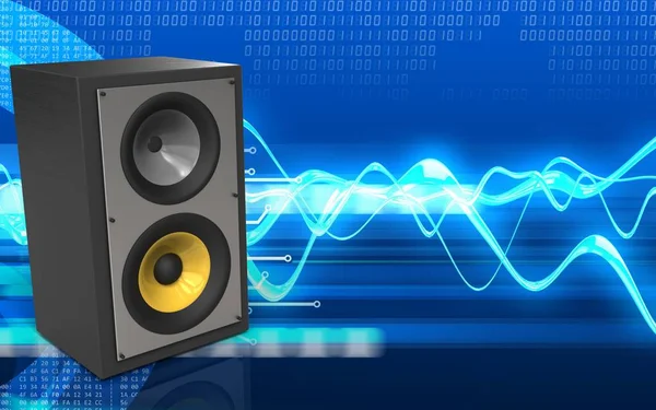 cyber arka plan üzerinde ses sistemi