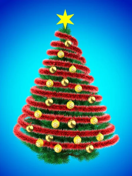 Illustration of Christmas tree — Stock Photo, Image