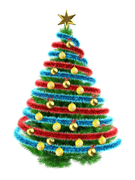 Zelený vánoční stromek — Stock fotografie