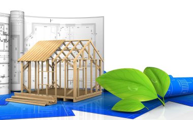 çerçeve ev çizimi