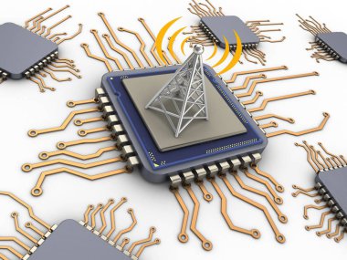 Bilgisayar çipleri çizimi 