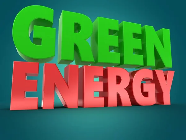 Green energy sign — Stock Photo, Image