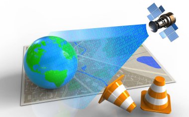  Dünya ve uydu dijital sinyal