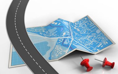 çizimi şehir haritası