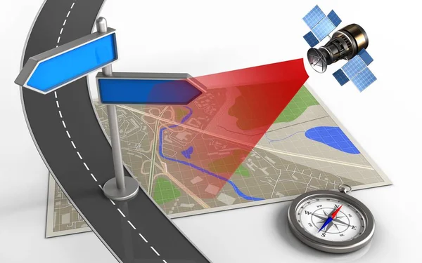  dizin ile harita ve pusula