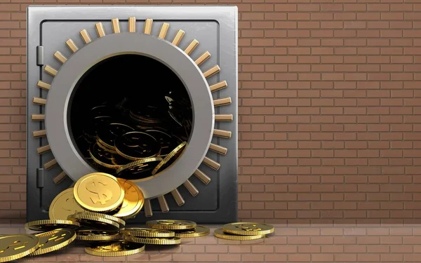  metal dolar paralar ile güvenli