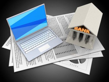  belgeler ve beyaz dizüstü