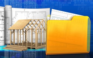  çerçeve ev inşaat çizimleri ile 