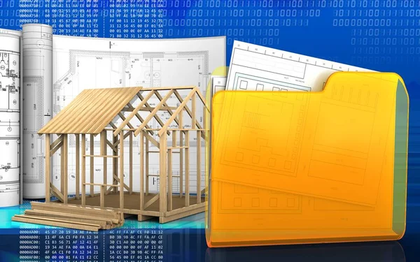  çerçeve ev inşaat çizimleri ile 