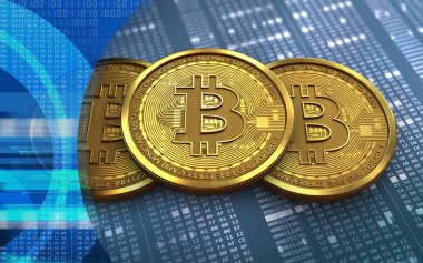 bitcoin arka plan üzerinde gösterimi