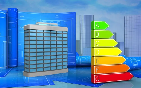 rulo çizim ile genel bina 