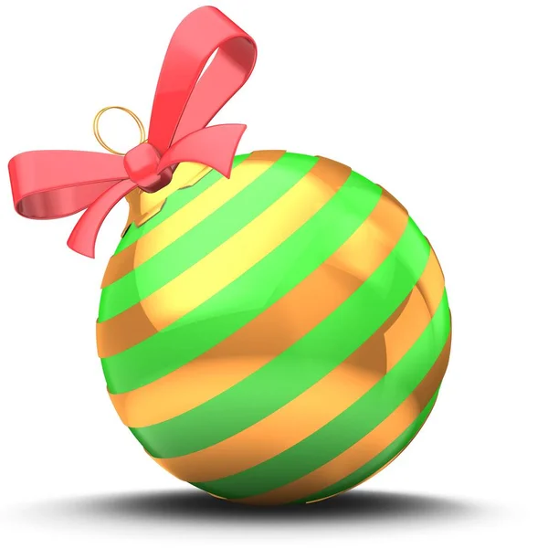 Illustration of green Christmas ball — Stock Photo, Image