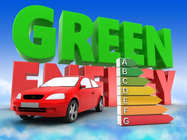Зелена енергія знак — стокове фото