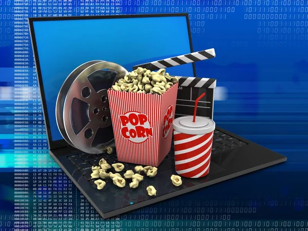 dizüstü bilgisayar arka plan üzerinde gösterimi 