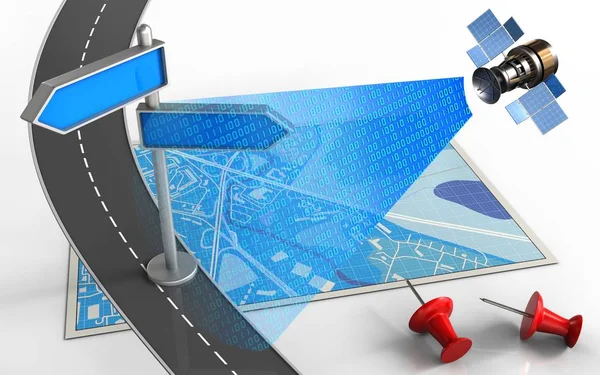  mavi harita gösterimi 