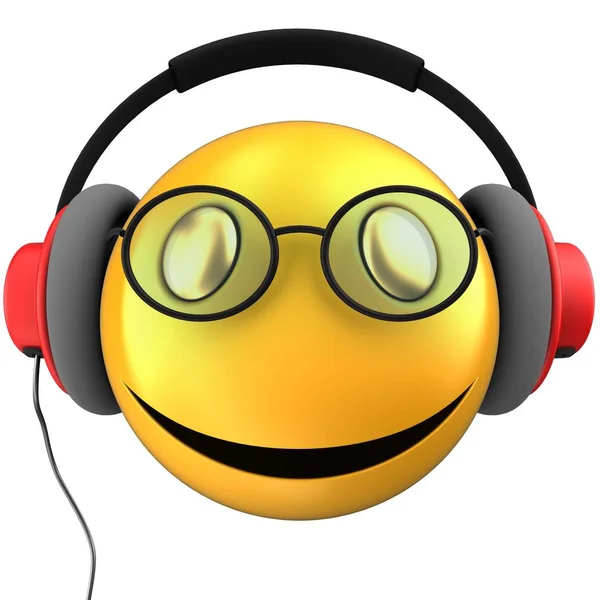 Emoticon amarelo sorriso — Fotografia de Stock