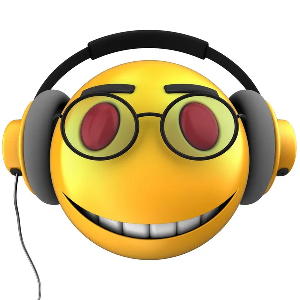 Yellow emoticon smile — Stock Photo, Image