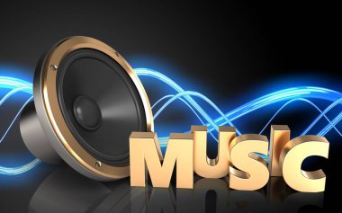 Hoparlör ses dalgası üzerinde