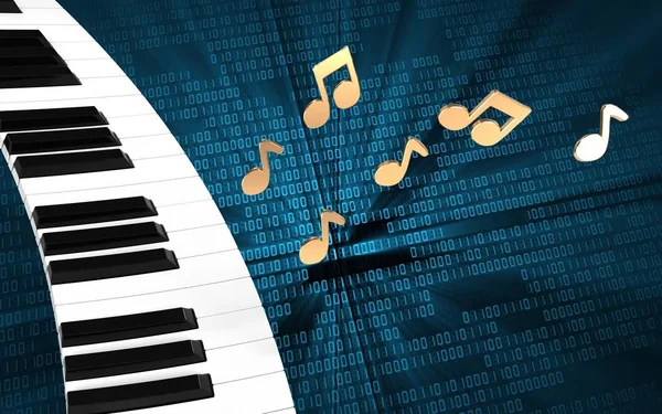 Piyano Klavye gösteren resim