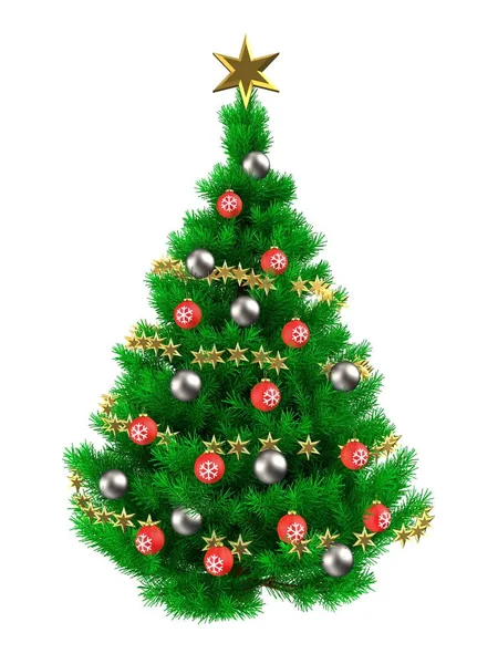 Groene kerstboom — Stockfoto