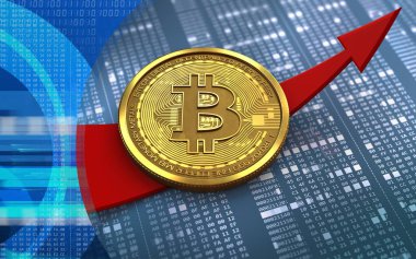  bitcoin arka plan üzerinde gösterimi