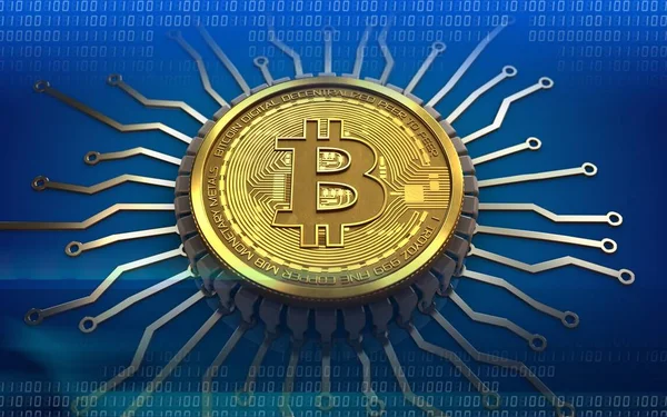  bitcoin arka plan üzerinde gösterimi