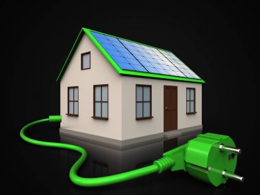 ev arka plan üzerinde gösterimi