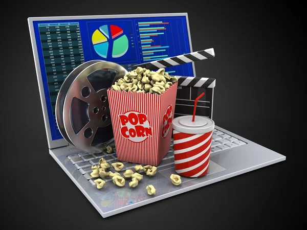 dizüstü bilgisayar arka plan üzerinde gösterimi